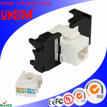 Alta calidad Cat5e RJ45 UTP 8p8c 180 grados Herramienta-menos cat5e keystone jack